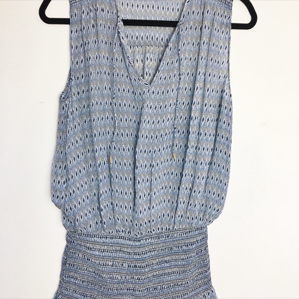 Ulla Johnson Printed Blue Silk Melilla Short Dress Sz 2 - Picture 7 of 7